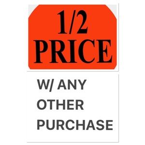 CHILDREN’S 1/2 OFF W/ ANY OTHER PURCHASE SALE